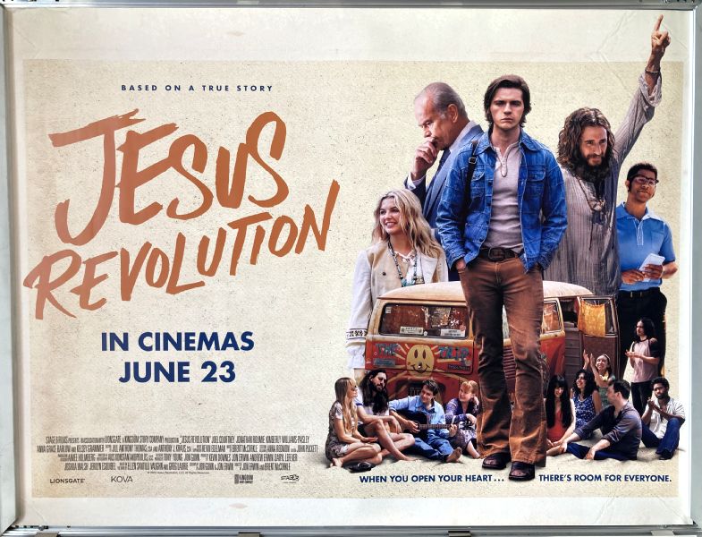 Cinema Poster: JESUS REVOLUTION, THE 2023 (Quad) Joel Courtney Jonathan Roumie