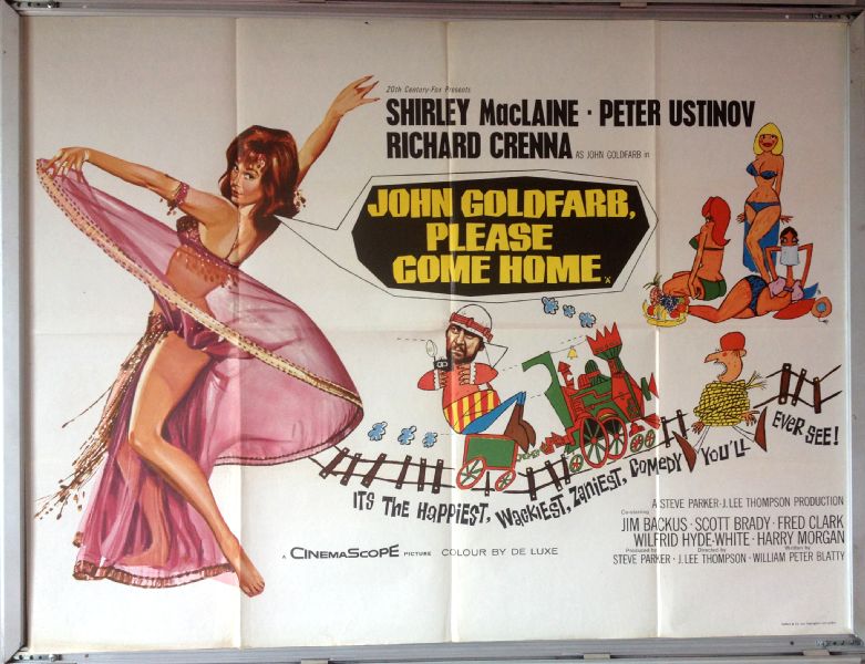 Cinema Poster: JOHN GOLDFARB PLEASE COME HOME1965 (Quad) Shirley MacLaine