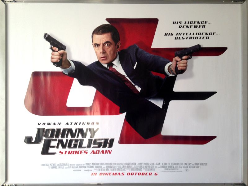 Cinema Poster: JOHNNY ENGLISH STRIKES AGAIN 2018 (Main Quad)