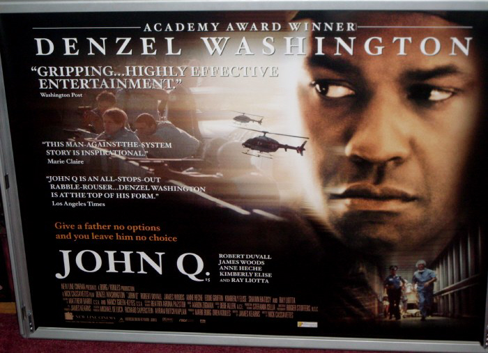 JOHN Q: Main UK Quad Film Poster