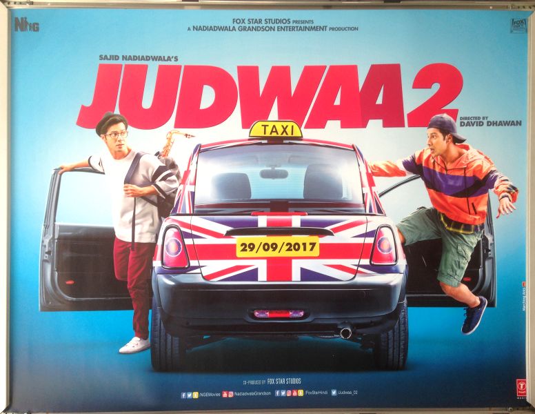 Cinema Poster: JUDWAA 2 2017 (Car Quad) Salman Khan Tapsee Pannu