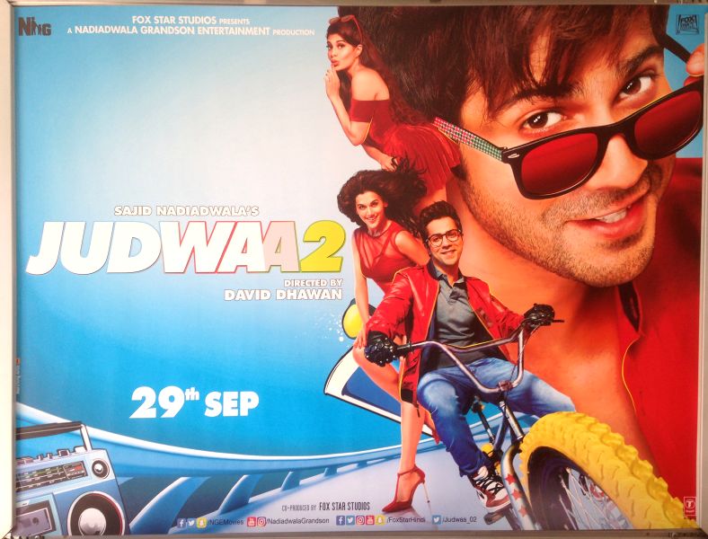 Cinema Poster: JUDWAA 2 2017 (Bike Quad) Salman Khan Tapsee Pannu