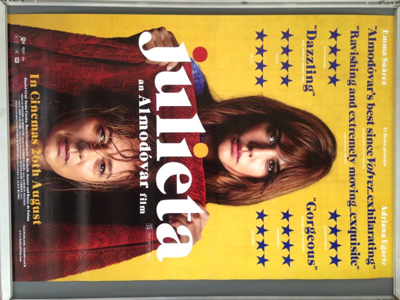 Cinema Poster: JULIETA 2017 (One Sheet) Pedro Almodóvar Emma Suárez Cinema Poster: JULIETA 2017 (One Sheet) Pedro Almodóvar Emma Suárez