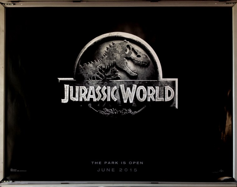 Cinema Poster: JURASSIC WORLD  2015 (Advance Quad) Chris Pratt Bryce Dallas Howard