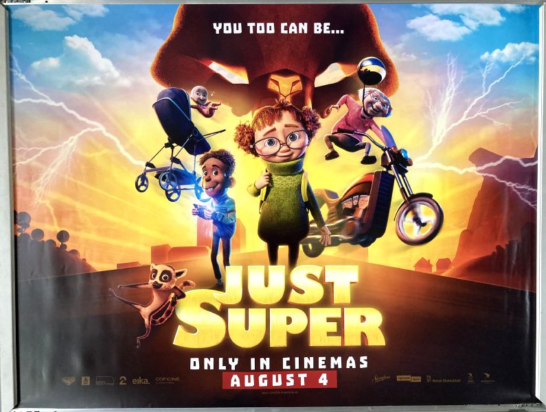 Cinema Poster: JUST SUPER aka Helt super 2023 (Quad) Todd Bishop