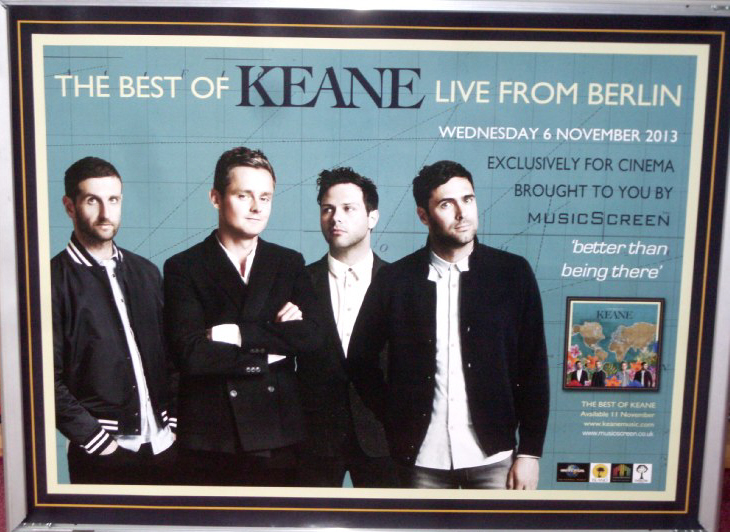 BEST OF KEANE LIVE FROM BERLIN: UK Quad Film Poster