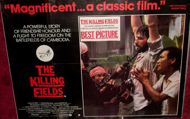 KILLING FIELDS, THE: Sticker UK Quad Film Poster