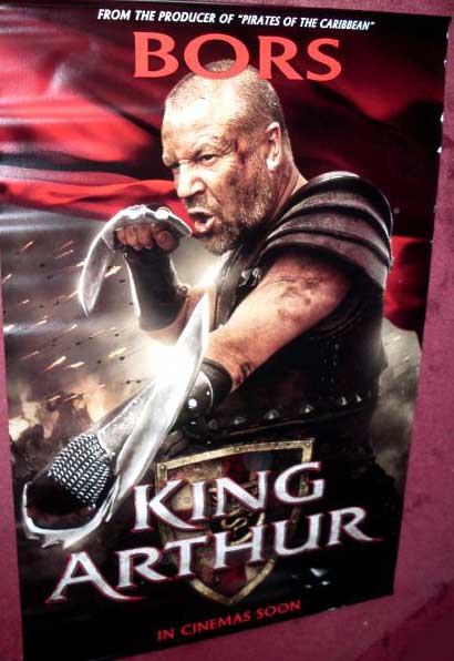 KING ARTHUR: Bors/Ray Winstone Cinema Banner