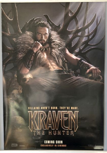 Cinema Poster: KRAVEN THE HUNTER 2024 (Advance One Sheet) Aaron Taylor-Johnson