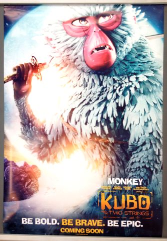Cinema Poster: KUBO AND THE TWO STRINGS 2016 (Monkey One Sheet) Charlize Theron Matthew McConaughey 