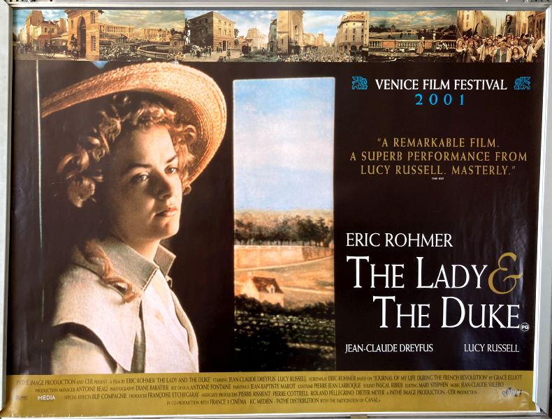 Cinema Poster: LADY AND THE DUKE, THE AKA Anglaise et le duc 2001 (Quad) Eric Rohmer