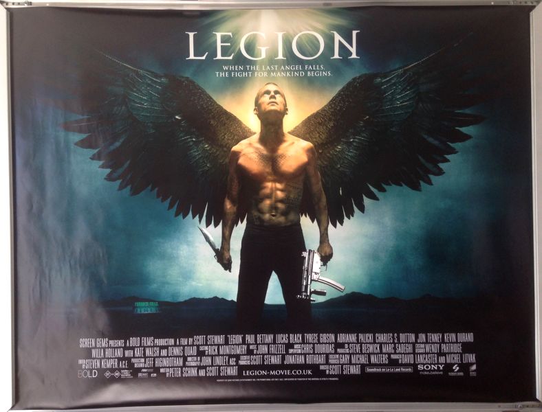 Cinema Poster: LEGION 2010 (Quad) Dennis Quaid Paul Bettany Lucas Black Cinema Poster: LEGION 2010 (Quad) Dennis Quaid Paul Bettany Lucas Black