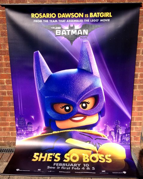 Cinema Banner: LEGO BATMAN MOVIE 2017 (Batgirl) Jenny Slate Will Arnett Ralph Fiennes