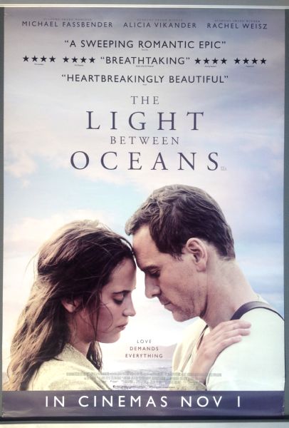 Cinema Poster: LIGHT BETWEEN OCEANS, THE 2016 (Main One Sheet) Michael Fassbender