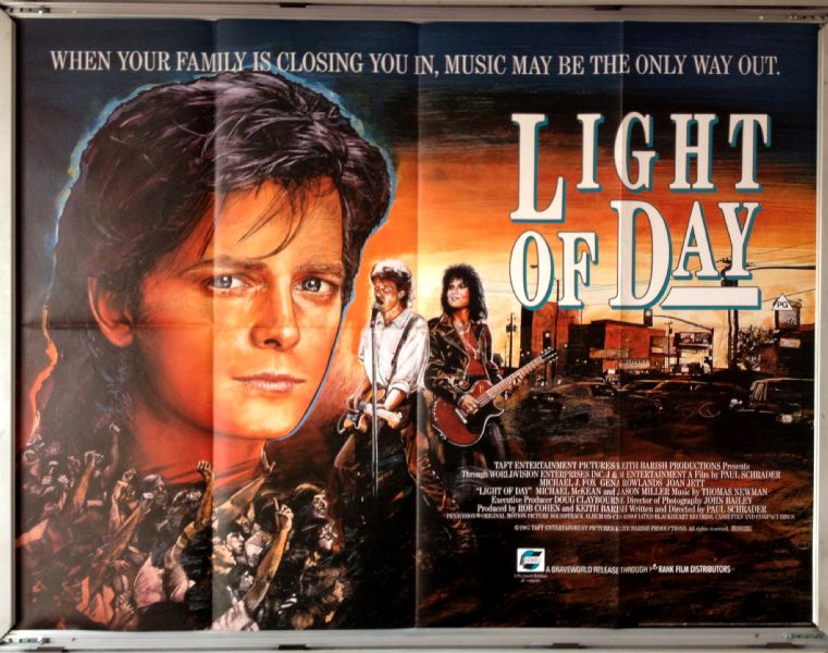 Cinema Poster: LIGHT OF DAY 1988 (Quad) Michael J. Fox Gena Rowlands Joan Jett Cinema Poster: LIGHT OF DAY 1988 (Quad) Michael J. Fox Gena Rowlands Joan Jett