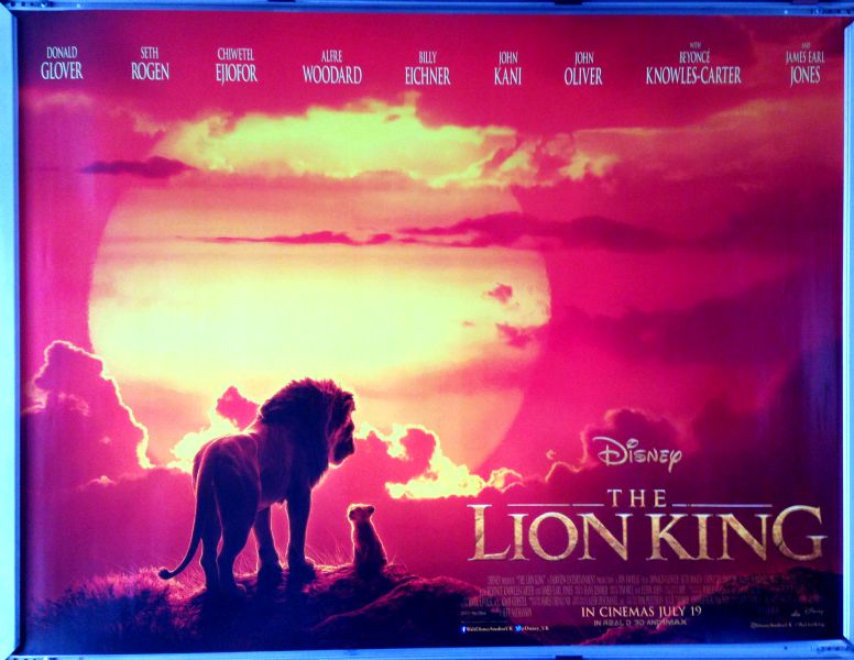 Cinema Poster: LION KING, THE 2019 (Main Quad) Donald Glover Beyonc