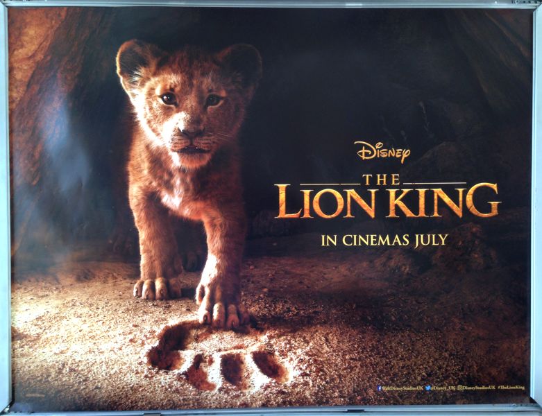 Cinema Poster: LION KING, THE 2019 (Advance Quad) Donald Glover Beyonc