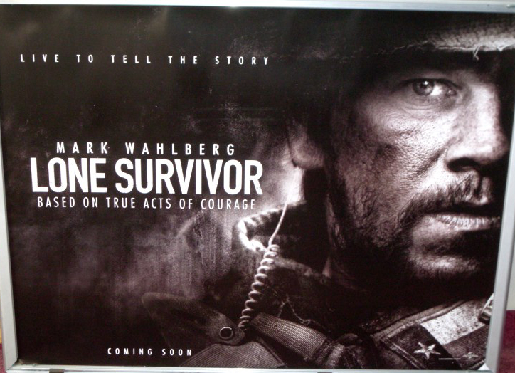 Cinema Poster: LONE SURVIVOR 2014 (Quad) Mark Wahlberg Taylor Kitsch