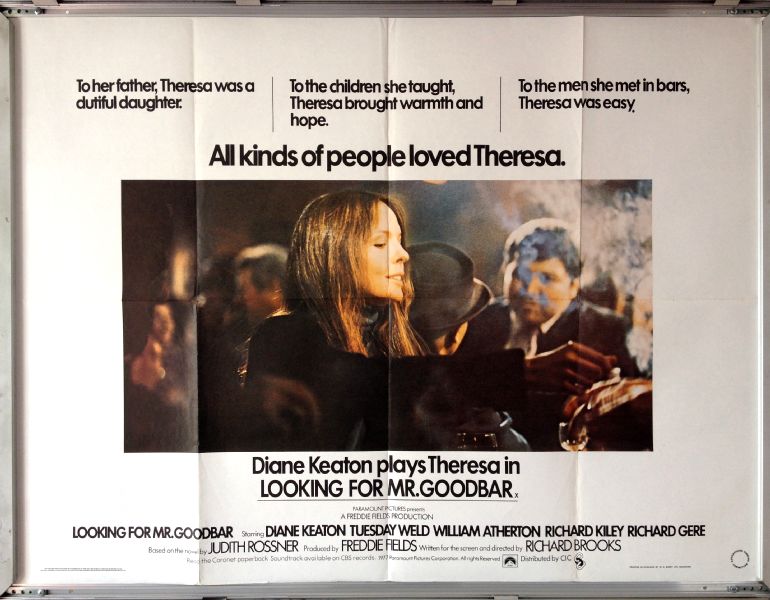 Cinema Poster: LOOKING FOR MR GOODBAR 1977 (Quad) Diane Keaton Cinema Poster: LOOKING FOR MR GOODBAR 1977 (Quad) Diane Keaton