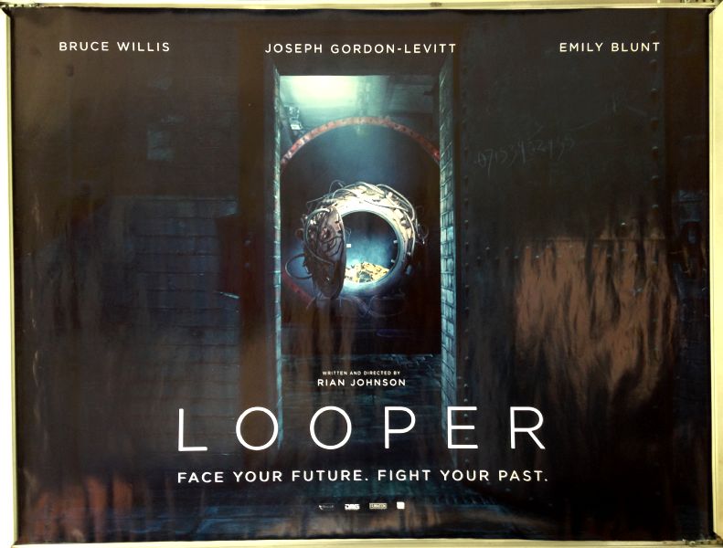 Cinema Poster: LOOPER 2012 (Advance Quad) Joseph Gordon-Levitt Bruce Willis