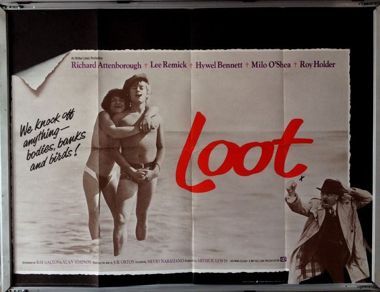 Cinema Poster: LOOT 1970 (Quad) Lee Remick Richard Attenborough Hywel Bennett 