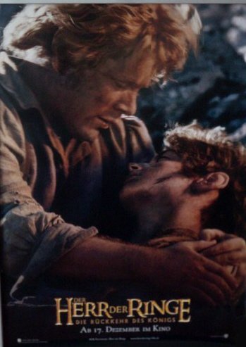 LORD OF THE RINGS RETURN OF THE KING: Frodo & Sam German Film Poster