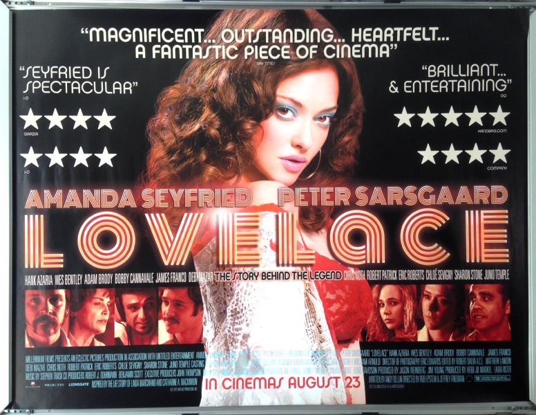Cinema Poster: LOVELACE 2013 (Quad) Amanda Seyfried James Franco Sharon Stone