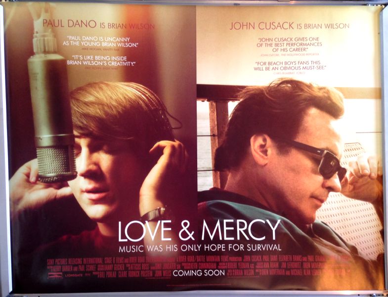 Cinema Poster: LOVE & MERCY 2015 (Quad) John Cusack Paul Dano Elizabeth Banks