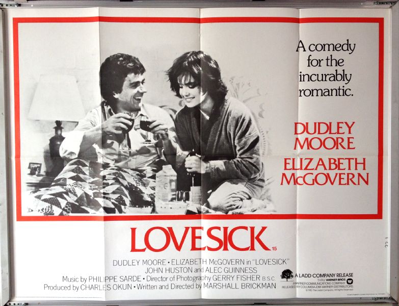 Cinema Poster: LOVESICK 1983 (Quad) Dudley Moore Elizabeth McGovern Alec Guinness 