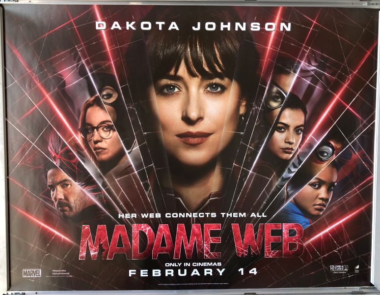 Cinema Poster: MADAME WEB 2024 (Quad) Dakota Johnson Sydney Sweeney