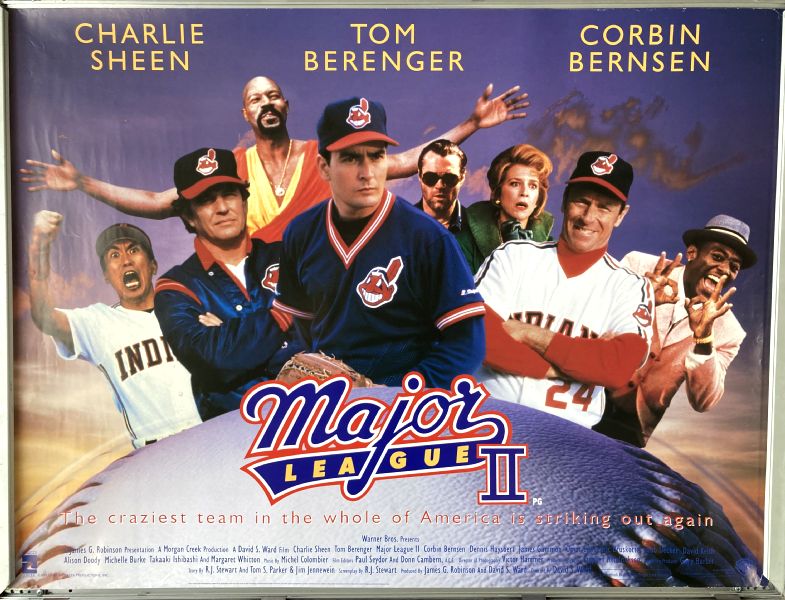 Cinema Poster: MAJOR LEAGUE II 1994 (Quad) Tom Berenger Charlie Sheen