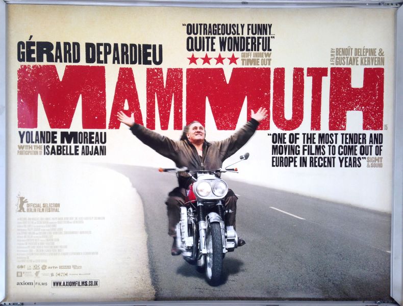 Cinema Poster: MAMMUTH 2011 (Quad) Gérard Depardieu Isabelle Adjani Cinema Poster: MAMMUTH 2011 (Quad) Gérard Depardieu Isabelle Adjani