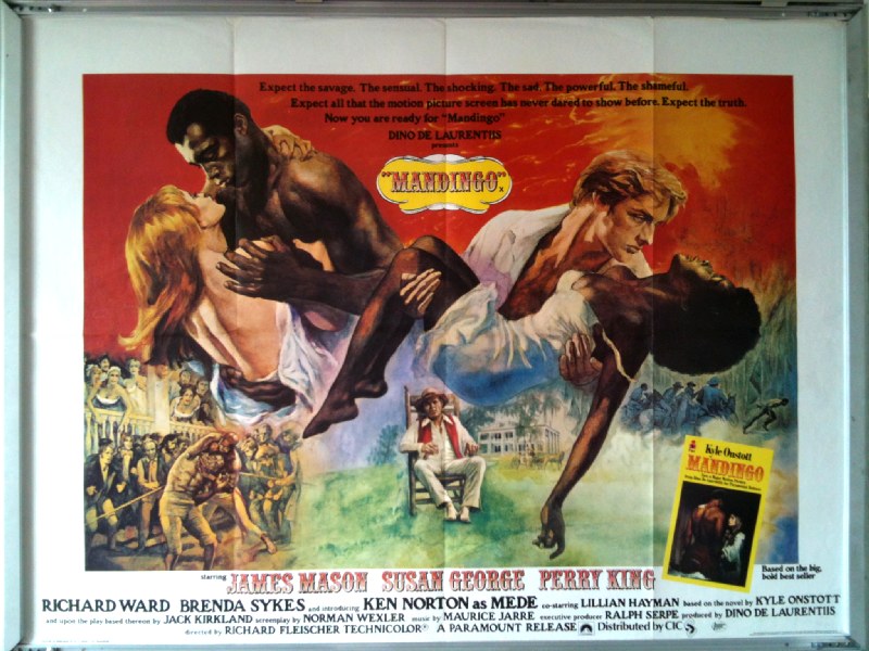 Cinema Poster: MANDINGO 1975 (QUAD) James Mason Susan George Perry King Cinema Poster: MANDINGO 1975 (QUAD) James Mason Susan George Perry King