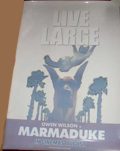 MARMADUKE: Cinema Promo Cling 'Live Large'