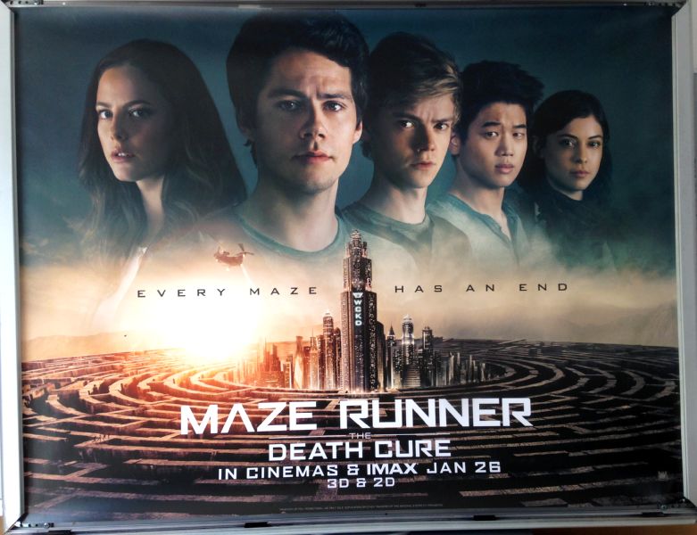 Cinema Poster: MAZE RUNNER THE DEATH CURE 2018 (Quad) Dylan O'Brien