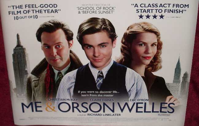 ME & ORSON WELLES: Main UK Quad Film Poster
