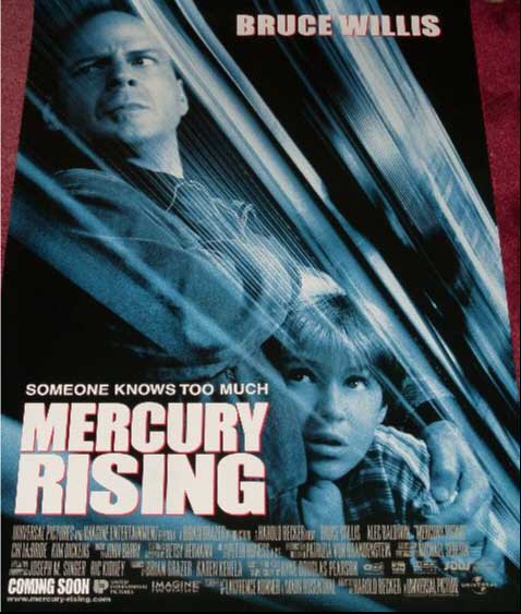 MERCURY RISING: Advance One Sheet Film Poster