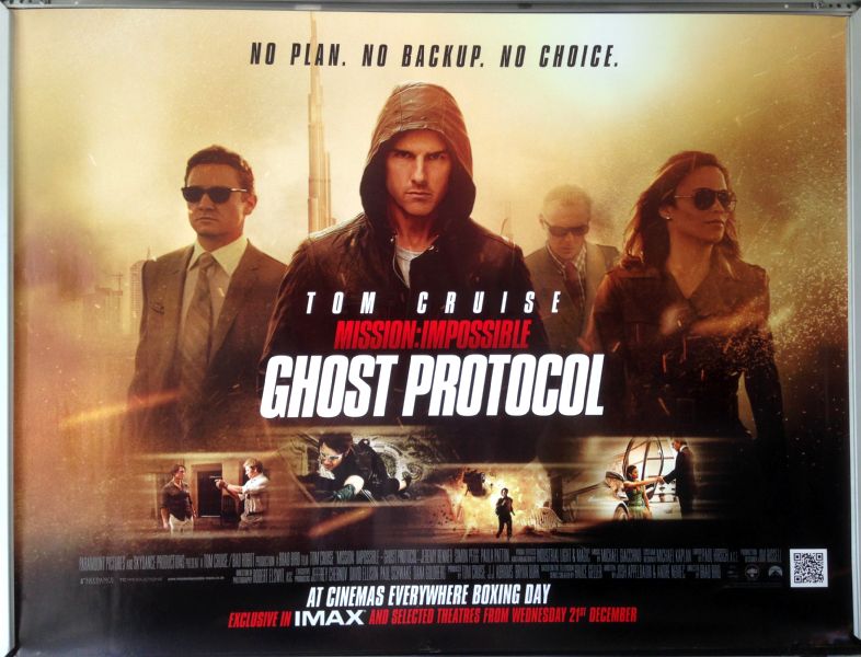 Cinema Poster: MISSION IMPOSSIBLE GHOST PROTOCOL 2011 (Main Quad)
