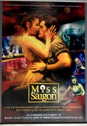 Cinema Poster: MISS SAIGON  2016 (One Sheet)  25th Anniversary Performance 16th October