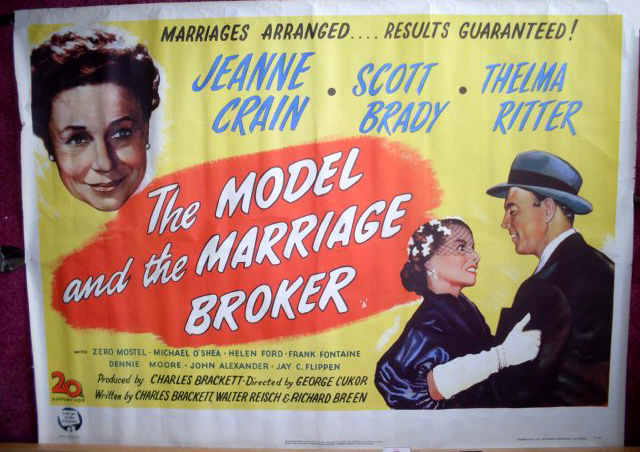 MODEL AND THE MARRIAGE BROKER, THE: UK Quad Film Poster