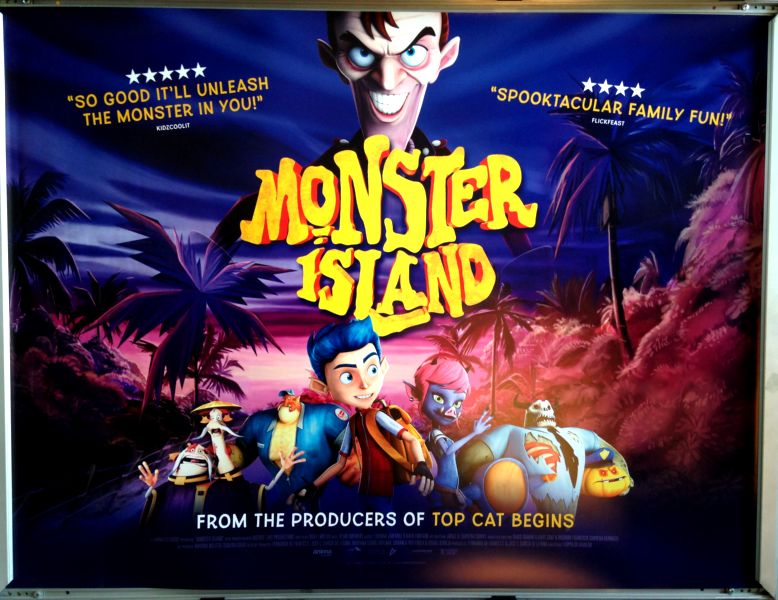 Cinema Poster: MONSTER ISLAND 2017 (Quad) Fiona Hardingham Roger Jackson