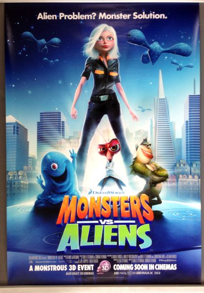 Cinema Poster: MONSTERS VS ALIENS 2009 (Advance One Sheet) Seth Rogen
