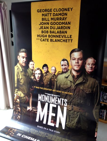 Cinema Banner: MONUMENTS MEN 2014 George Clooney Matt Damon Bill Murray Cate Blanchett