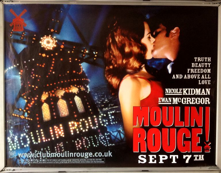Cinema Poster: MOULIN ROUGE 2001 (Advance Quad) Ewan McGregor Nicole Kidman Cinema Poster: MOULIN ROUGE 2001 (Advance Quad) Ewan McGregor Nicole Kidman