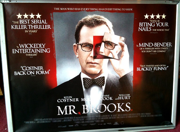 MR BROOKS: UK Quad Film Poster