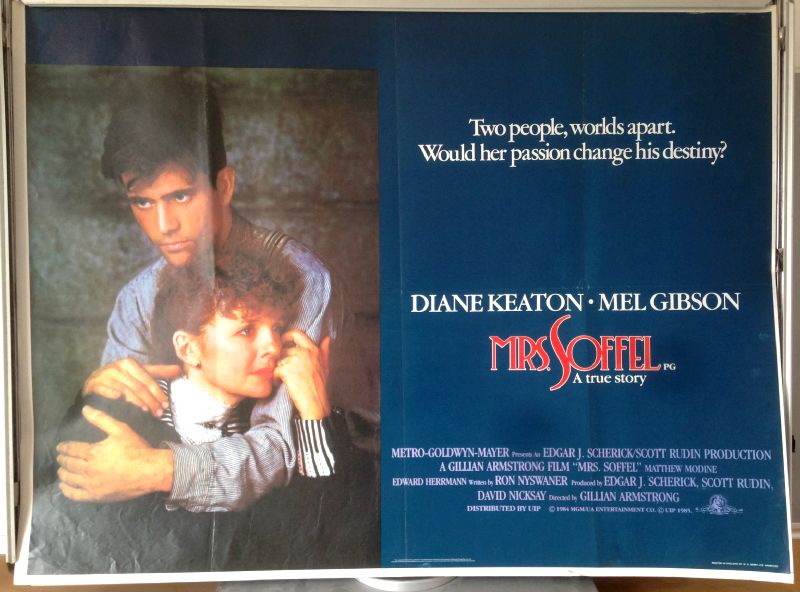 Cinema Poster: MRS SOFFEL 1985 (Quad) Diane Keaton Mel Gibson Matthew Modine