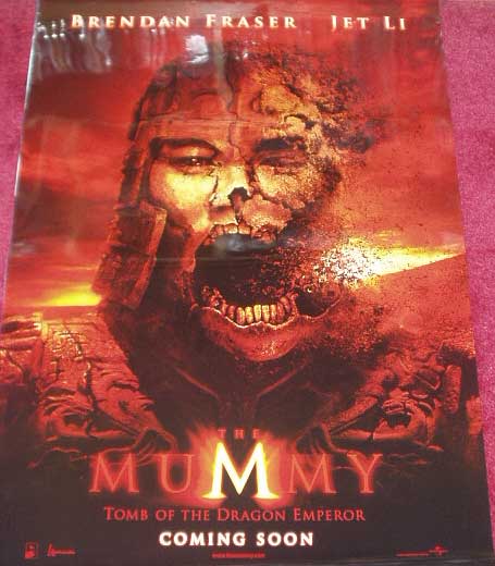 MUMMY TOMB OF THE DRAGON EMPEROR: Advance One Sheet Film Poster