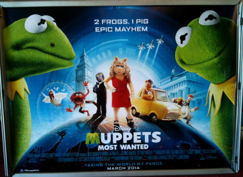 MUPPETS MOST WANTED: UK Quad Film Poster MUPPETS MOST WANTED: UK Quad Film Poster
