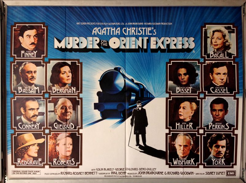 Cinema Poster: MURDER ON THE ORIENT EXPRESS 1974 (Quad) Albert Finney Cinema Poster: MURDER ON THE ORIENT EXPRESS 1974 (Quad) Albert Finney