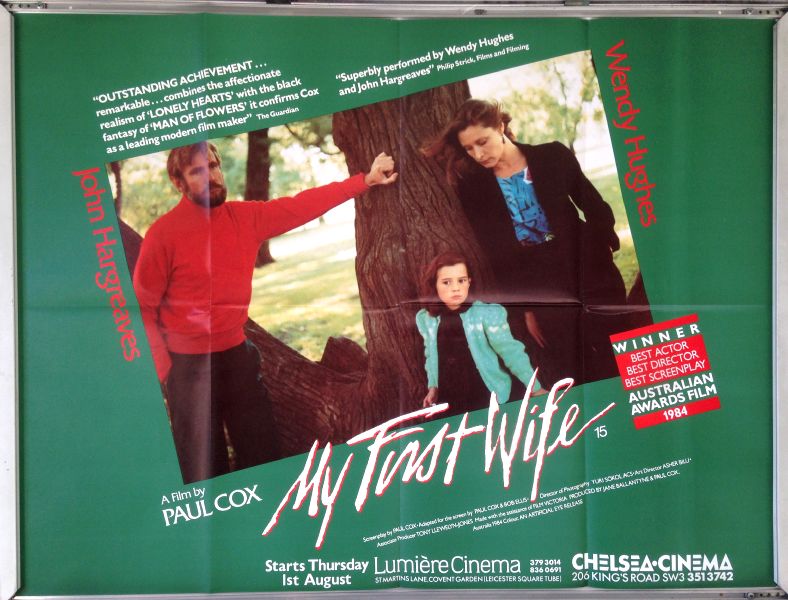 Cinema Poster: MY FIRST WIFE 1984 (Quad) John Hargreaves Wendy Hughes